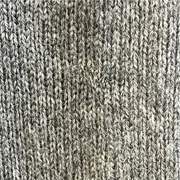 Eddie Bauer Women Knit Sweater Vest Wool Alpaca Blend Faux Fur Grey Size L #1200 - Picture 6 of 6